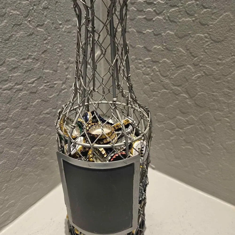 Metal Beer Bottle Cap Holder Beer Shaped
